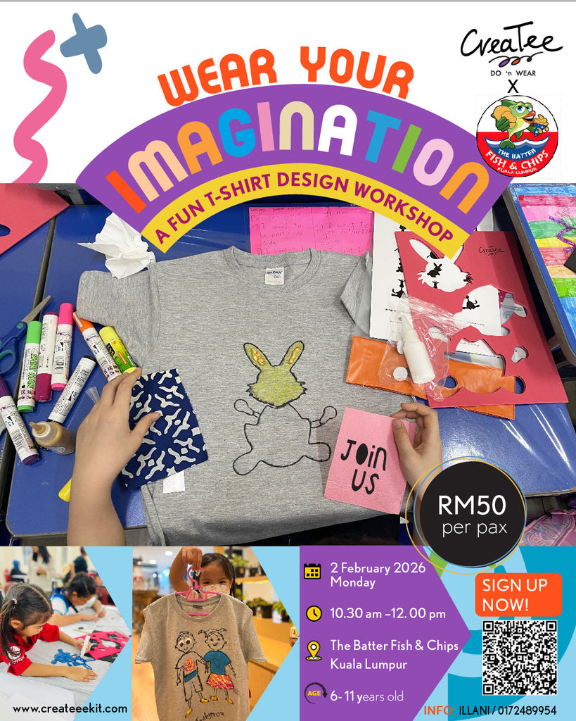 First for 2026! Kids T-Shirt Design Workshop in Kuala Lumpur
