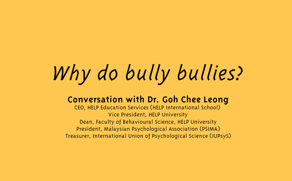 Why do bully bullies?