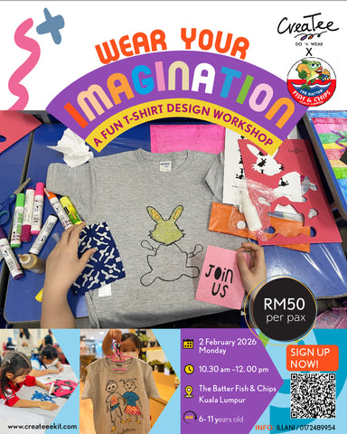 First for 2026! Kids T-Shirt Design Workshop in Kuala Lumpur