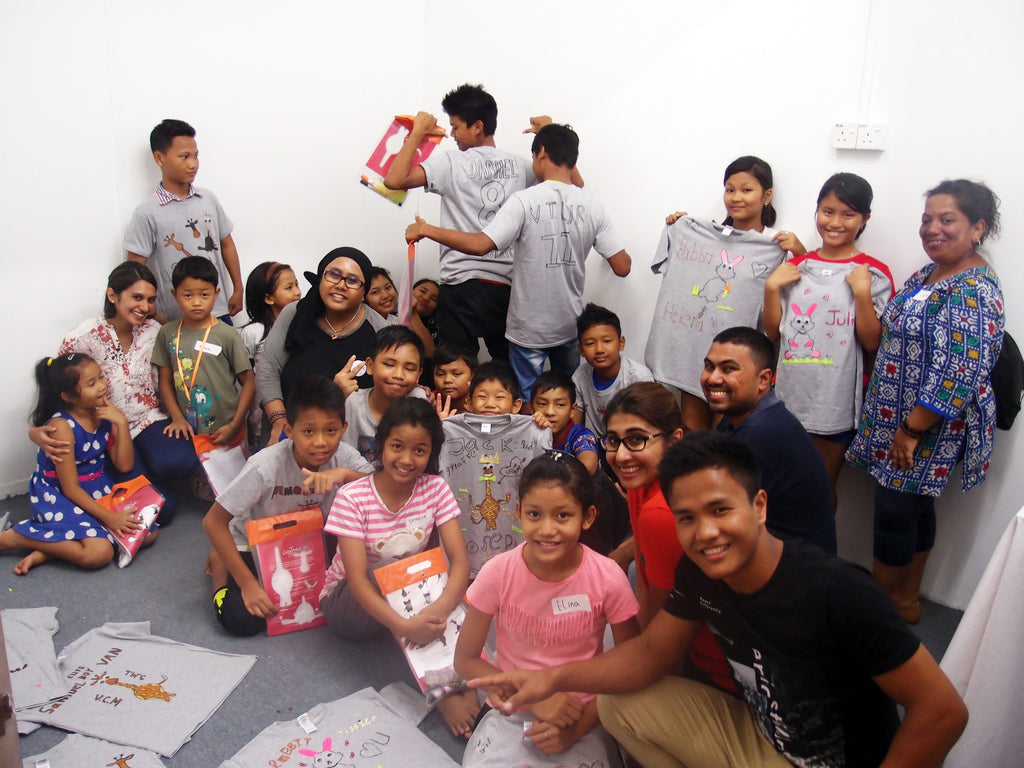 Workshop with Myanmar refugee kids