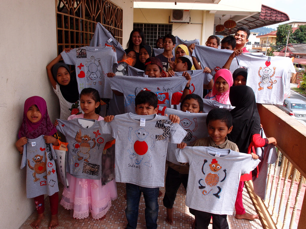 CreaTee's last workshop with Rohingya refugee kids