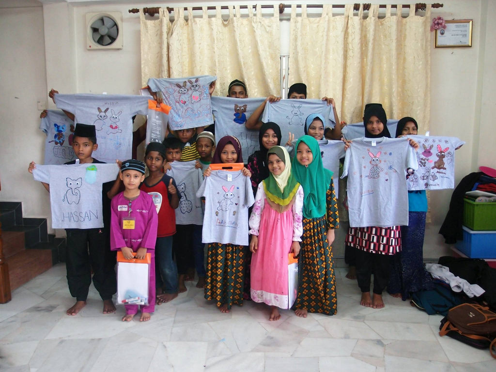 Workshop with Rohingya kids